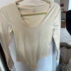 NUUDS Long Sleeve Scoopneck Women's Bodysuit